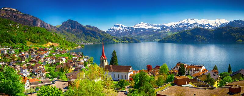 Mountaintops of Switzerland