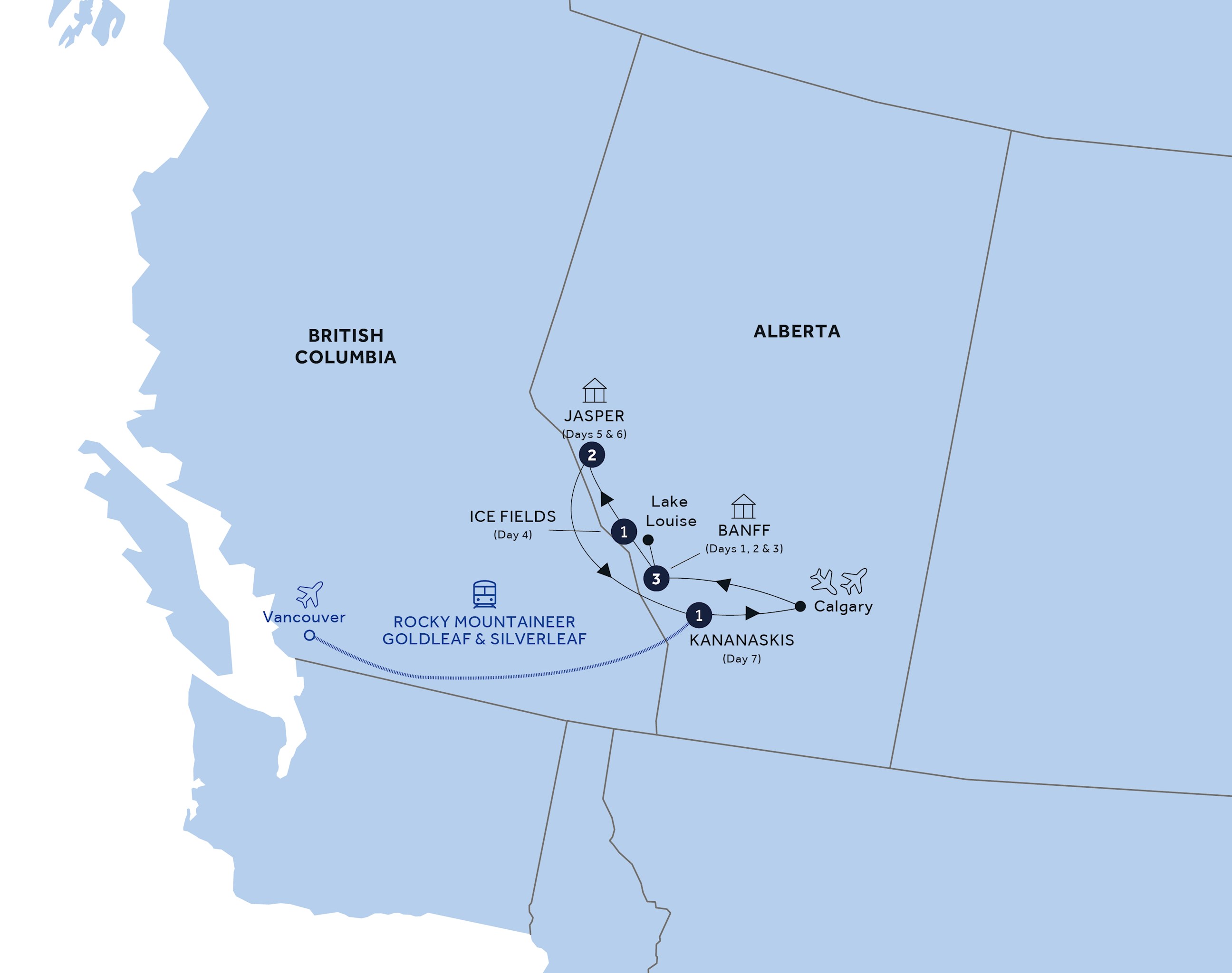 Spectacular Rockies and Glaciers of Alberta
